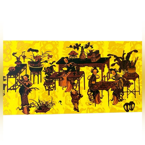 Vintage Chinese Chopsticks NIB Two Pairs Blue Silver w/Birds 9 Inches Gi… - Picture 2 of 8